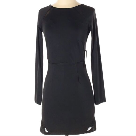 Tobi NWT Long Sleeve Mesh Panel Details LBD - Picture 1 of 8